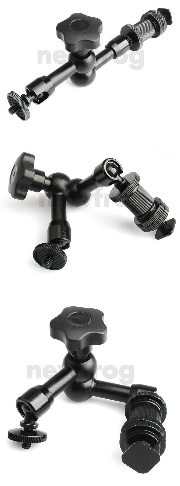 VidPro ذراع سحري قابل للتعديل بطول 7 بوصات لكاميرات DSLR، أضواء LED، فلاشات، شاشات LCD - Image 5