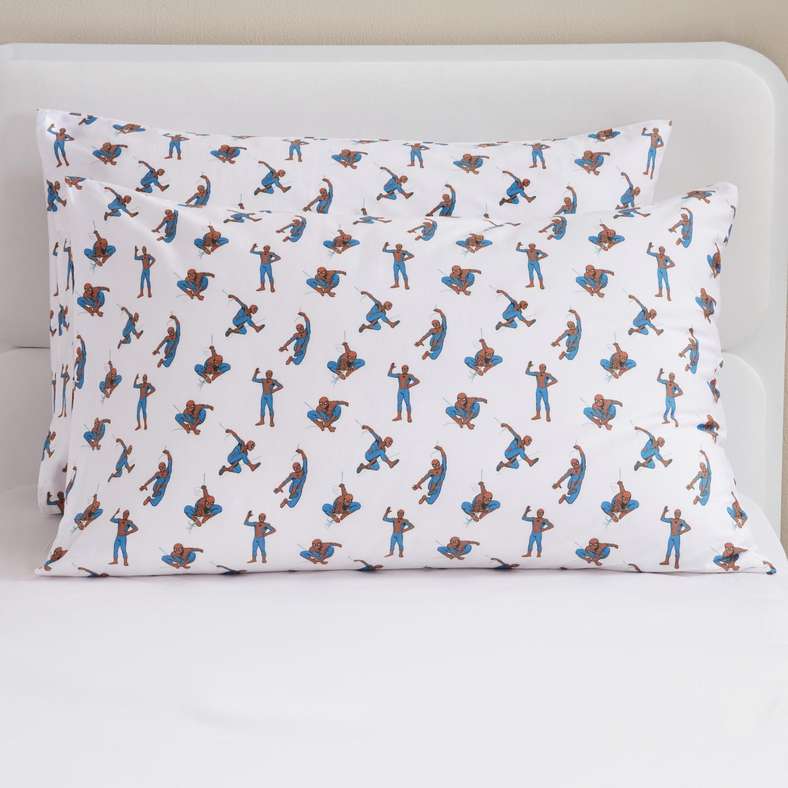 Pan Home Spiderman Pillowcases for Kids - Blue