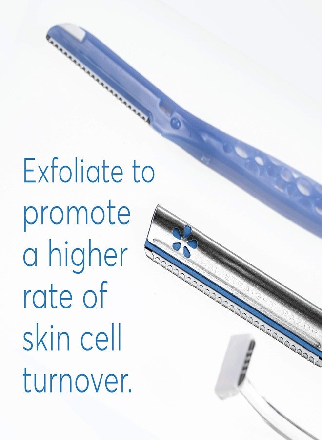 أبوت فيس مجموعة العناية الكاملة بالبشرة من أباوت فيس - 3 أدوات تجميل لإزالة الشعر، مثالية للحلاقة والتقشير والتنظيف العميق وتشكيل الحواجب، مصنوعة من الفولاذ الياباني لإزالة شعر الوجه بلطف - Image 4