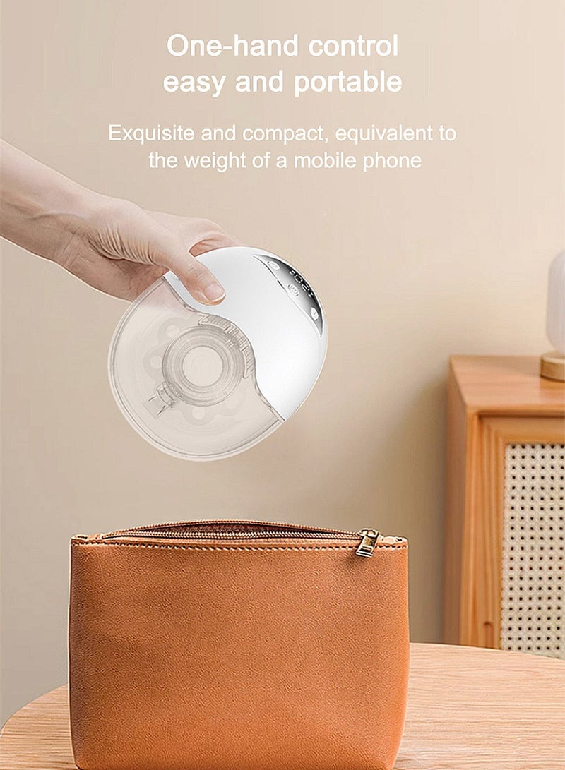 ما بيبي مضخة ثدي ماباي بدون استخدام اليدين، مضخة كهربائية قابلة للارتداء، 12 وضعًا و4 جلسات مضخة محمولة، 1200 مللي أمبير قابلة لإعادة الشحن، فائقة الهدوء (<48 ديسيبل) مع شاشة LED، تصميم مانع للتسرب - Image 5