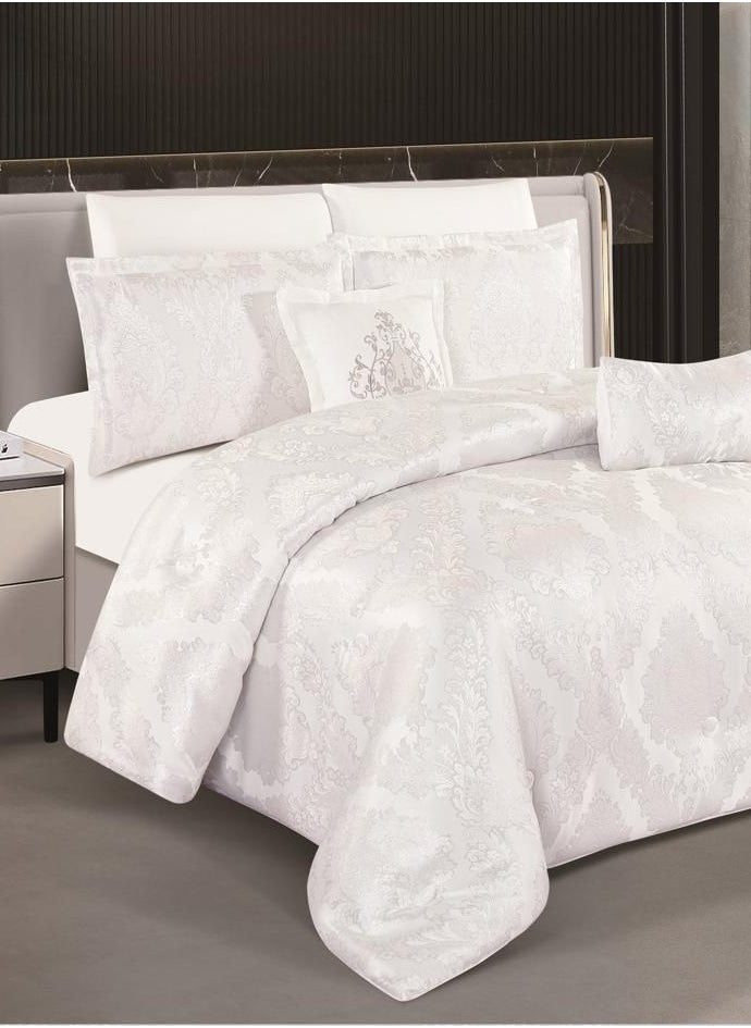 LEVORE - Heavyweight Jacquard Double Duvet Cover Set, 8 Pieces, King Size Duvet Cover, 220 x 240 cm - Image 1