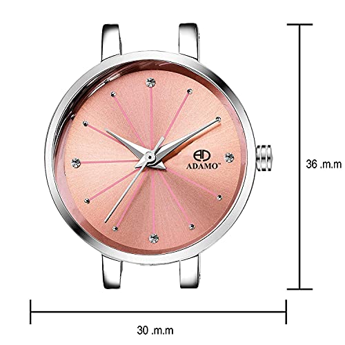 ADAMO Enchant Pink Dial Women's & Girl's Watch 863SSM06 - Image 2
