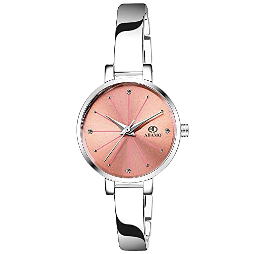 ADAMO Enchant Pink Dial Women's & Girl's Watch 863SSM06 - Image 1