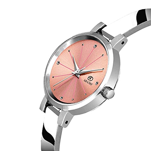 ADAMO Enchant Pink Dial Women's & Girl's Watch 863SSM06 - Image 3