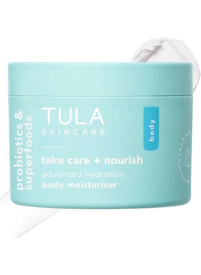 TULA TULA Skin Care Take Care + Nourish - Advanced Hydration Body Moisturizer, Non-Greasy, Contains Vitamin C & Yuku to Improve Skin Tone & Texture, 8.1 oz.  - Image 1