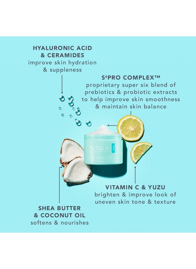 TULA TULA Skin Care Take Care + Nourish - Advanced Hydration Body Moisturizer, Non-Greasy, Contains Vitamin C & Yuku to Improve Skin Tone & Texture, 8.1 oz.  - Image 4