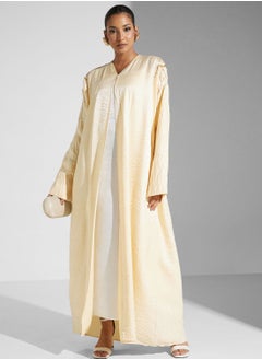 Embellished Front Open Abaya
