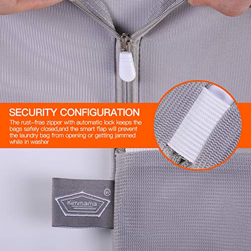 Kimmama Laundry Bag Mesh Wash Bags, Washing Machine Wash Bag, Net Washer Sack with Zipper, Dryer Pouch for Cleaning and Drying Cloths, Garment, Sweater, Delicates, lingerie, Bra, Pant, Sock, Toys - Image 2