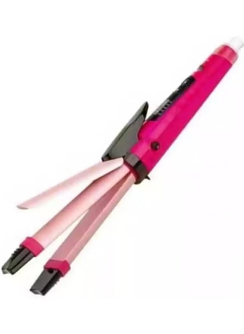 Professional 2-in-1 Hair Curler and Straightener, Straight or Curly, CR-1818