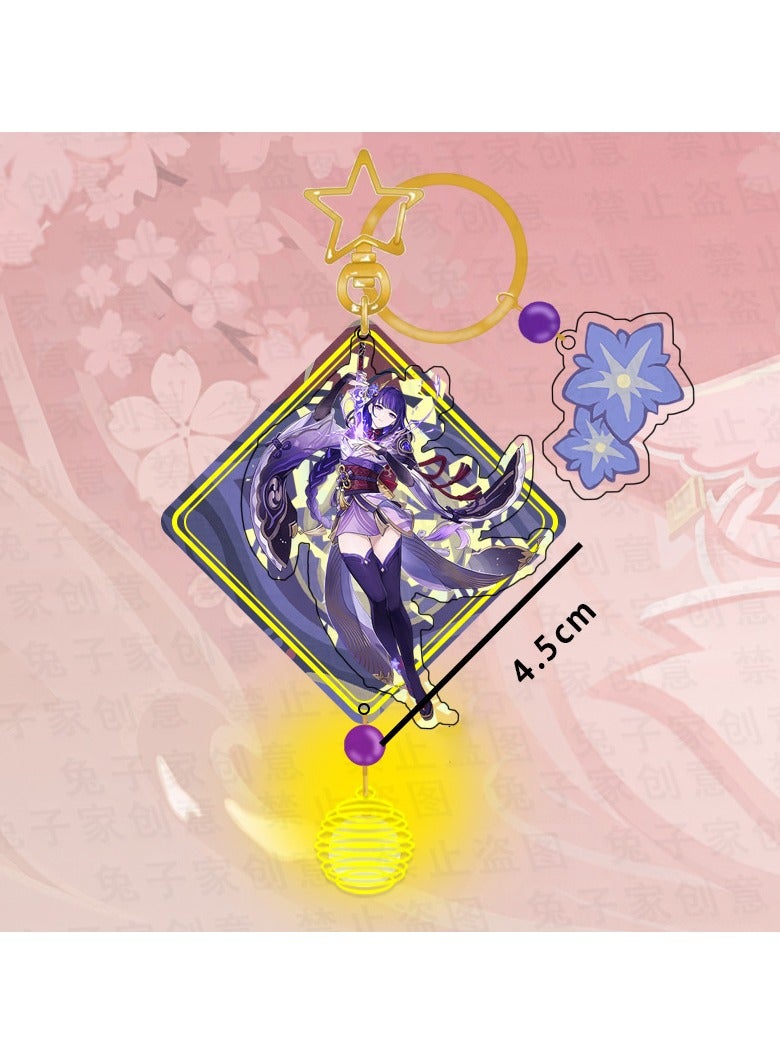 Illuminated Game Character Peripheral Keychain - Image 3