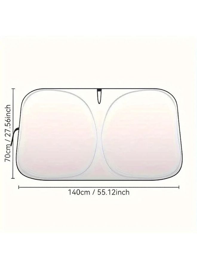1 Set Thermal Blocking UV Protection Windshield Sun Shade For Vehicle Front Window - Image 2