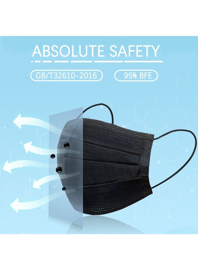NIBEMINENT 50-Piece 3-Layer Disposable Soft Breathable Safety Mask - Image 2