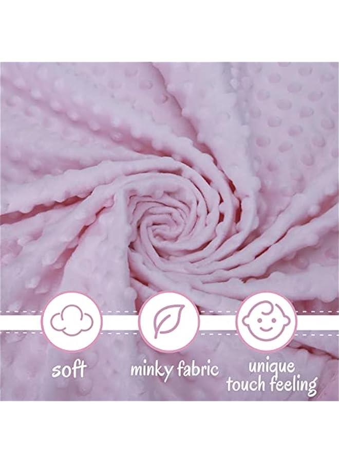 Loveys for Babies Bunny Security Blanket Baby Girl Gifts Newborn Soft Pink Lovie for Infant and Toddler Snuggle Toy Stuffed Animal, Pink 16 Inch - Image 5