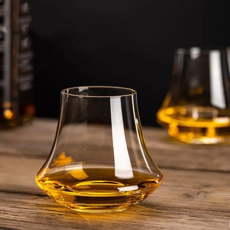 PrimeWorld كؤوس ويسكي قديمة الطراز 300 مل – مجموعة من 6 قطع | كؤوس كريستال مصنوعة يدويًا خالية من الرصاص لبوربون، سكوتش، ويسكي، كوكتيلات وكونياك | أدوات بار فاخرة للرجال والنساء - Image 1
