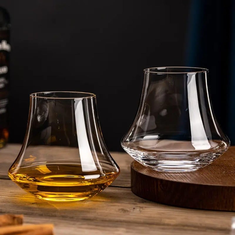 PrimeWorld كؤوس ويسكي قديمة الطراز 300 مل – مجموعة من 6 قطع | كؤوس كريستال مصنوعة يدويًا خالية من الرصاص لبوربون، سكوتش، ويسكي، كوكتيلات وكونياك | أدوات بار فاخرة للرجال والنساء - Image 4