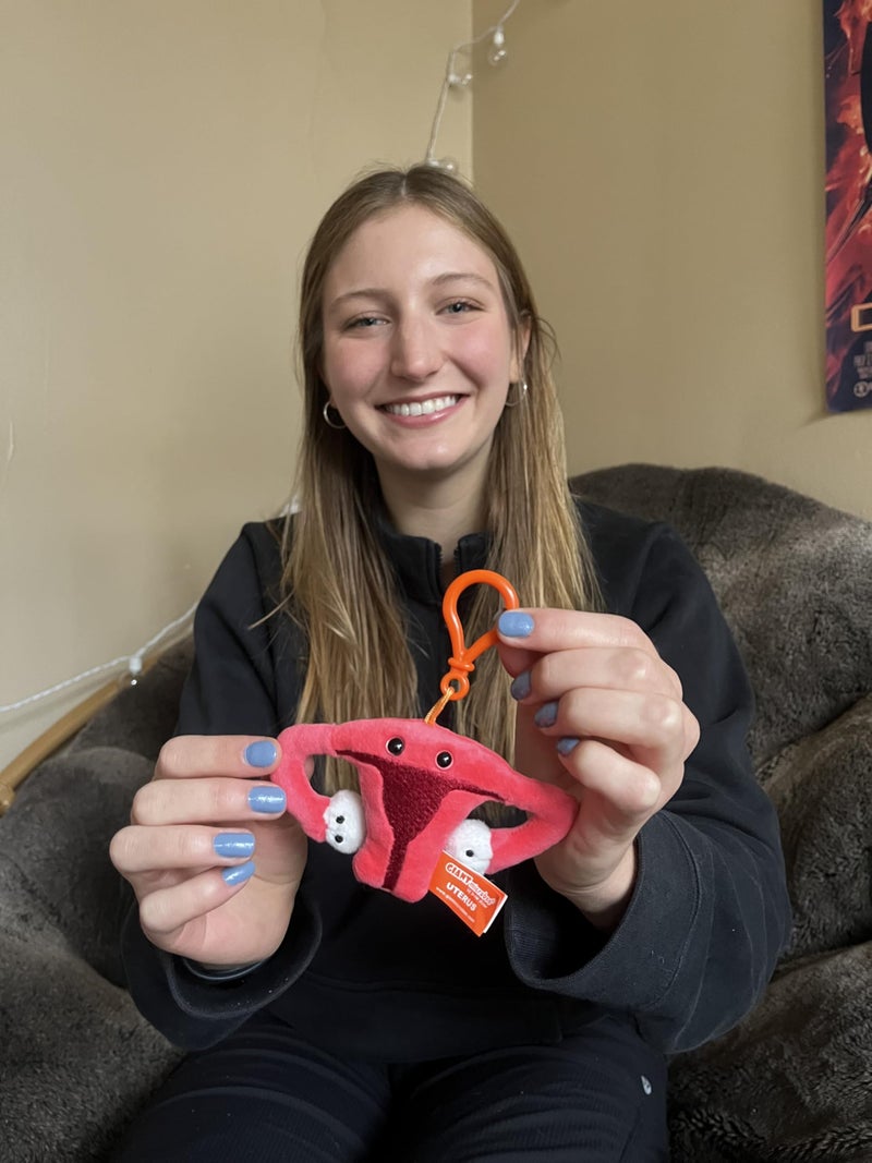 GIANT MICROBES Uterus Plush Keychain, Uterus Plush, Hysterectomy Gifts, Endometriosis Awareness, Feminist Gifts, Fertility Gift, Get Well Gift, Bag Charms - Image 4