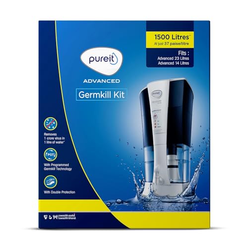 Pureit Germkill Kit For Advanced 23 L Water Purifier-1500 L Capacity,Sand,Multicolour - Image 1