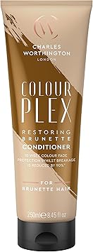 Charles Worthington Colourplex Restoring Brunette Conditioner Hair Colour Fade Protection Salon Toning Conditioner for Brunettes 250 ml - Image 1