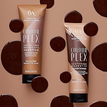 Charles Worthington Colourplex Restoring Brunette Conditioner Hair Colour Fade Protection Salon Toning Conditioner for Brunettes 250 ml - Image 5