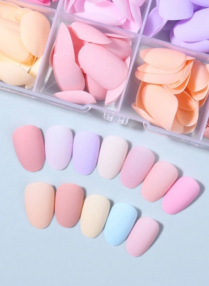 أظافر اصطناعية باستيل قابلة للإزالة – 12 لونًا، قابلة لإعادة الاستخدام وسهلة التطبيق - Image 5