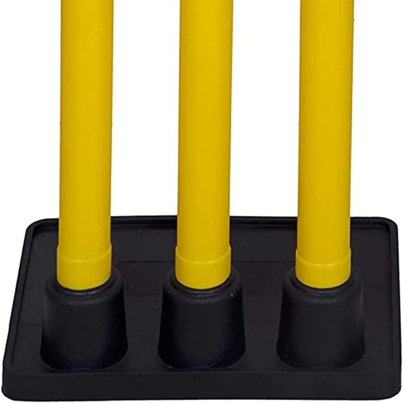 SS Plastic Stumps with Base - Multicolor | Cricket Training and Match Equipment for Players and Practice Sessions - Image 4