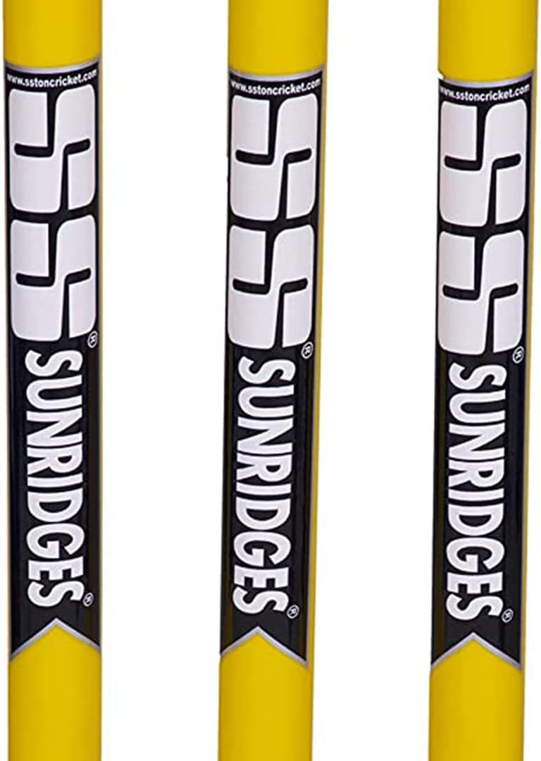 SS Plastic Stumps with Base - Multicolor | Cricket Training and Match Equipment for Players and Practice Sessions - Image 5
