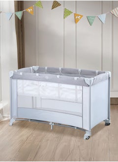 Occuwzz Foldable And Multifunctional Double Layer Crib Playpen For Babies And Toddlers  - Image 1