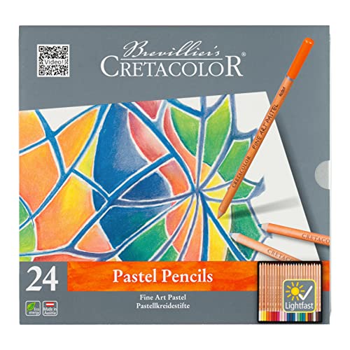CRETACOLOR Fine Art Pastel Pencil - Set of 24| Blue Shade | Ideal for Drawing, Sketching, Mandala, Shading, Portrait, Pencils for Artists, Fine Art Students. - Image 2
