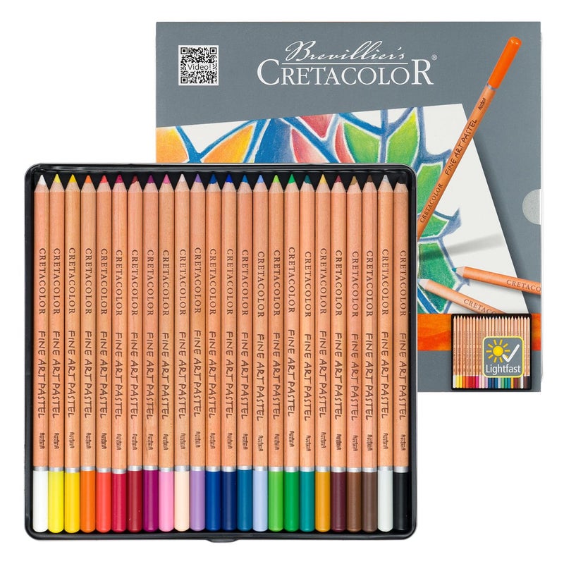 CRETACOLOR Fine Art Pastel Pencil - Set of 24| Blue Shade | Ideal for Drawing, Sketching, Mandala, Shading, Portrait, Pencils for Artists, Fine Art Students. - Image 5