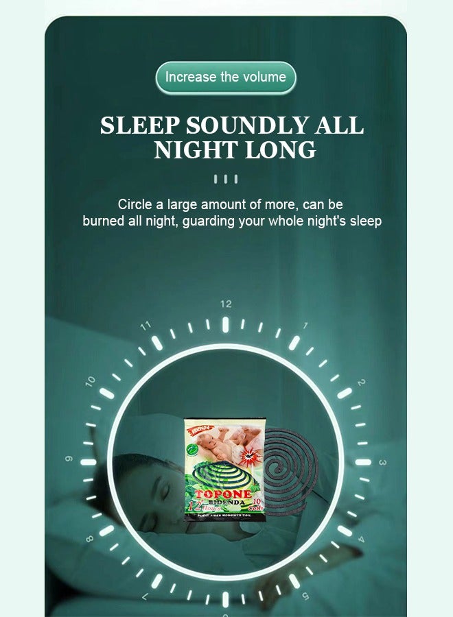 توب ون لفائف البعوض، ملفات حلزونية جامبو، تركيبة أقوى، ملفات السترونيلا، بخور السترونيلا، مصنوعة من السترونيلا، عشبة الليمون (20 ملفًا) - Image 4