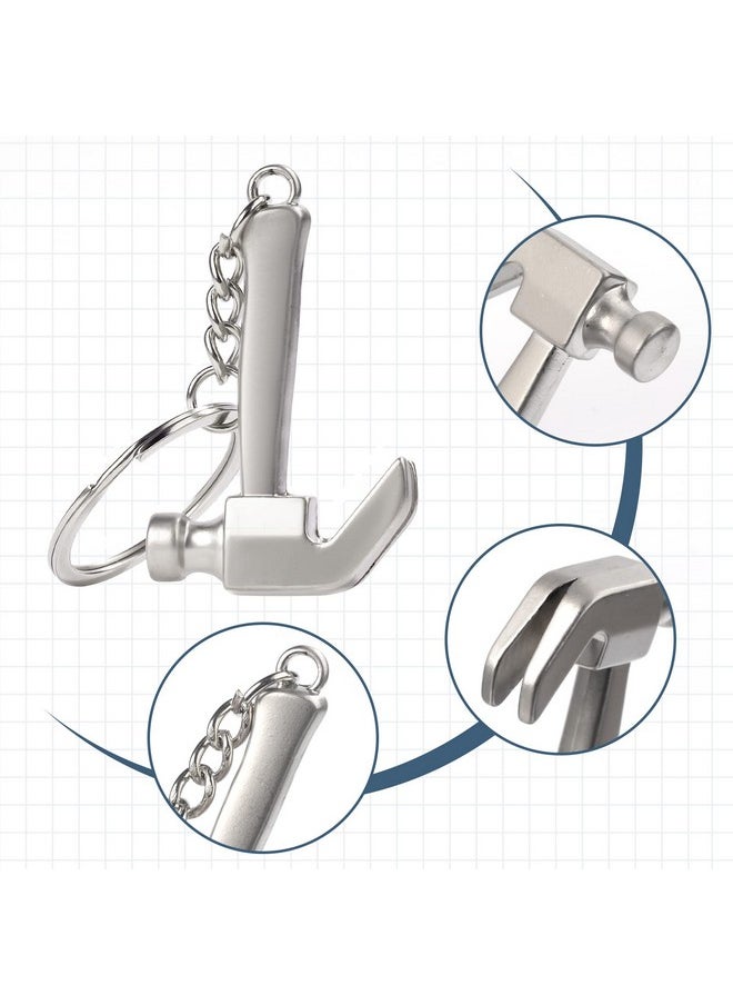 GOOTRADES - gootrades Men's Ornament Claw Hammer Car Keyring Creative Metal Keychain Pendant - Image 1