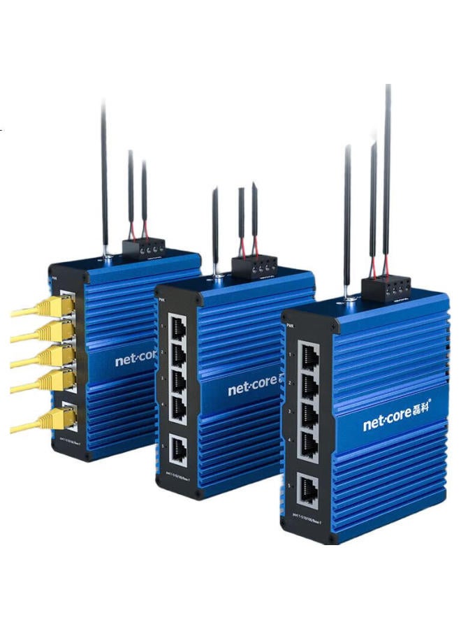 Netcore Is5 Pro Industrial-Grade Switch, 5-Port 100Mbps Ethernet Network Splitter, Security Monitoring Splitter, Din Rail Mounting - Image 2