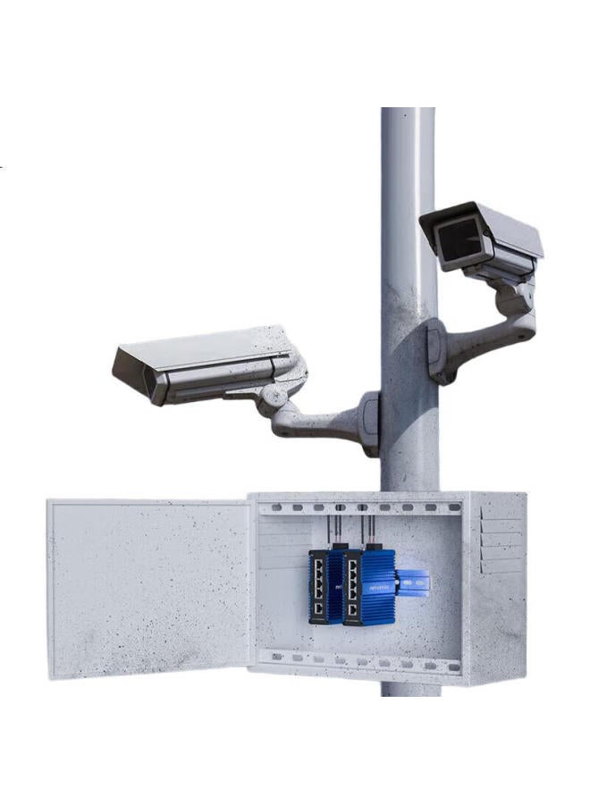 Netcore Is5 Pro Industrial-Grade Switch, 5-Port 100Mbps Ethernet Network Splitter, Security Monitoring Splitter, Din Rail Mounting - Image 3