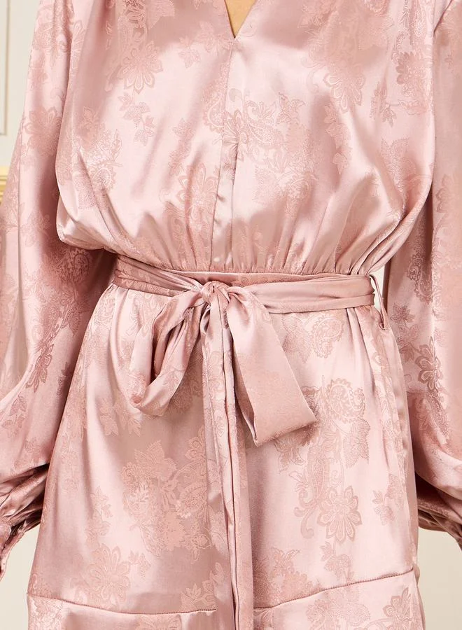 Styli Satin Midi Dress