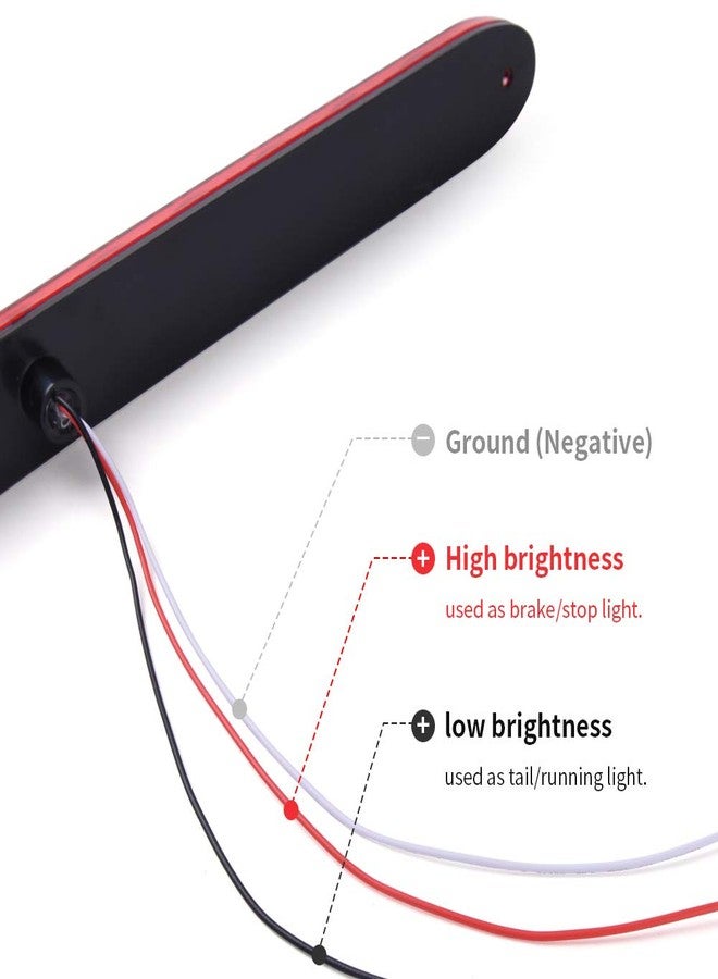 MICTUNING 2PCS 16 inches 11 LED Red Trailer Light Bar - Waterproof Sealed Park Turn Signal Light Tail Brake Stop Bar Truck Trailer Marker ID Bar - Image 5