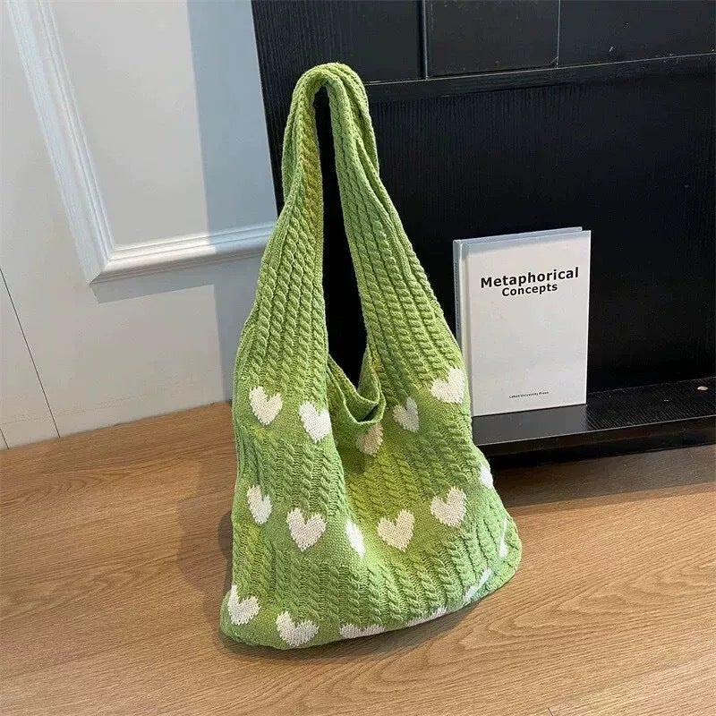 Summer Trendy Woven Bag for Women - 2026 New Style, Artistic Knitted Holiday Beach Shoulder  Crossbody
