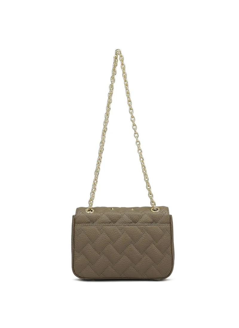 Da Milano  Genuine Leather Taupe Sling Bag for Women | Best Price UAE