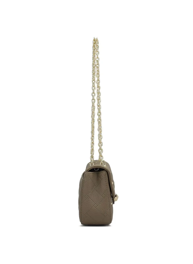 Da Milano  Genuine Leather Taupe Sling Bag for Women | Best Price UAE