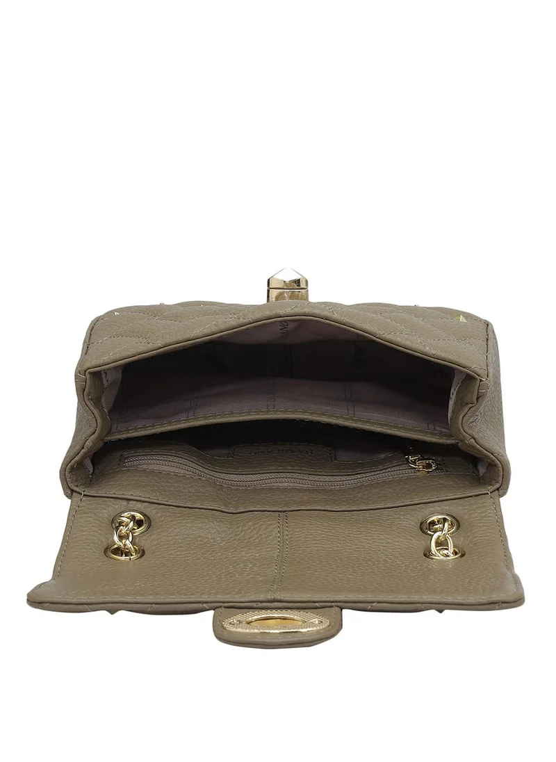 Da Milano  Genuine Leather Taupe Sling Bag for Women | Best Price UAE