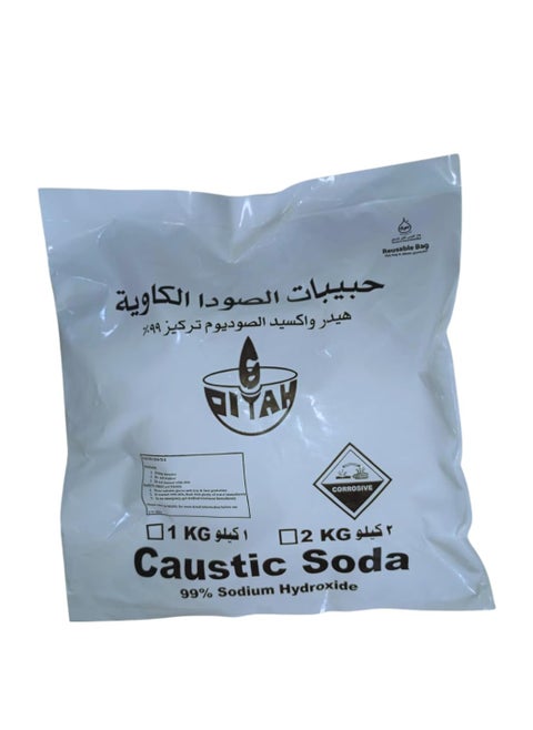 Caustic Soda 1 kg Bag, (Sodium Hydroxide) Powder