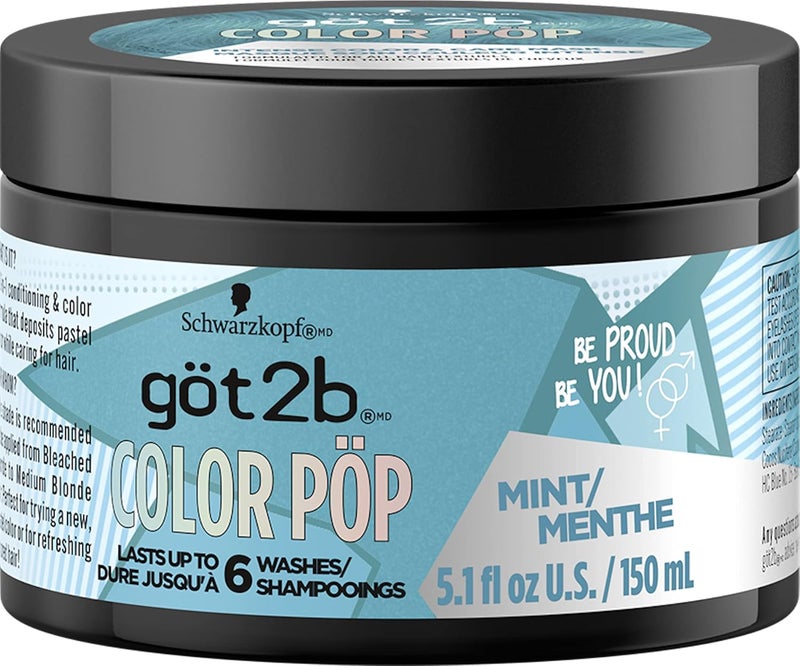 Got2B Color Pop SemiPermanent Hair Color Mask Mint 51 oz