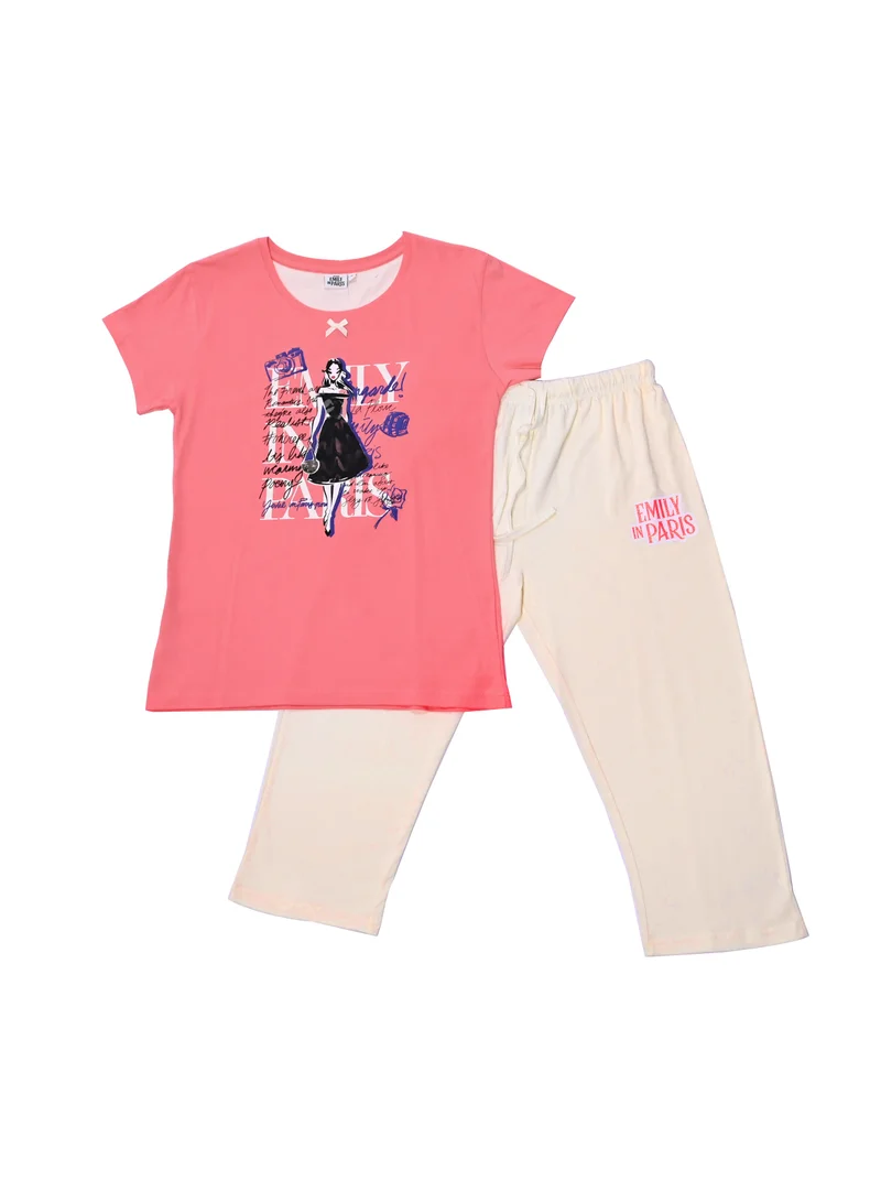 نيتفليكس إميلي إن باريس - طقم بيجامة نسائي