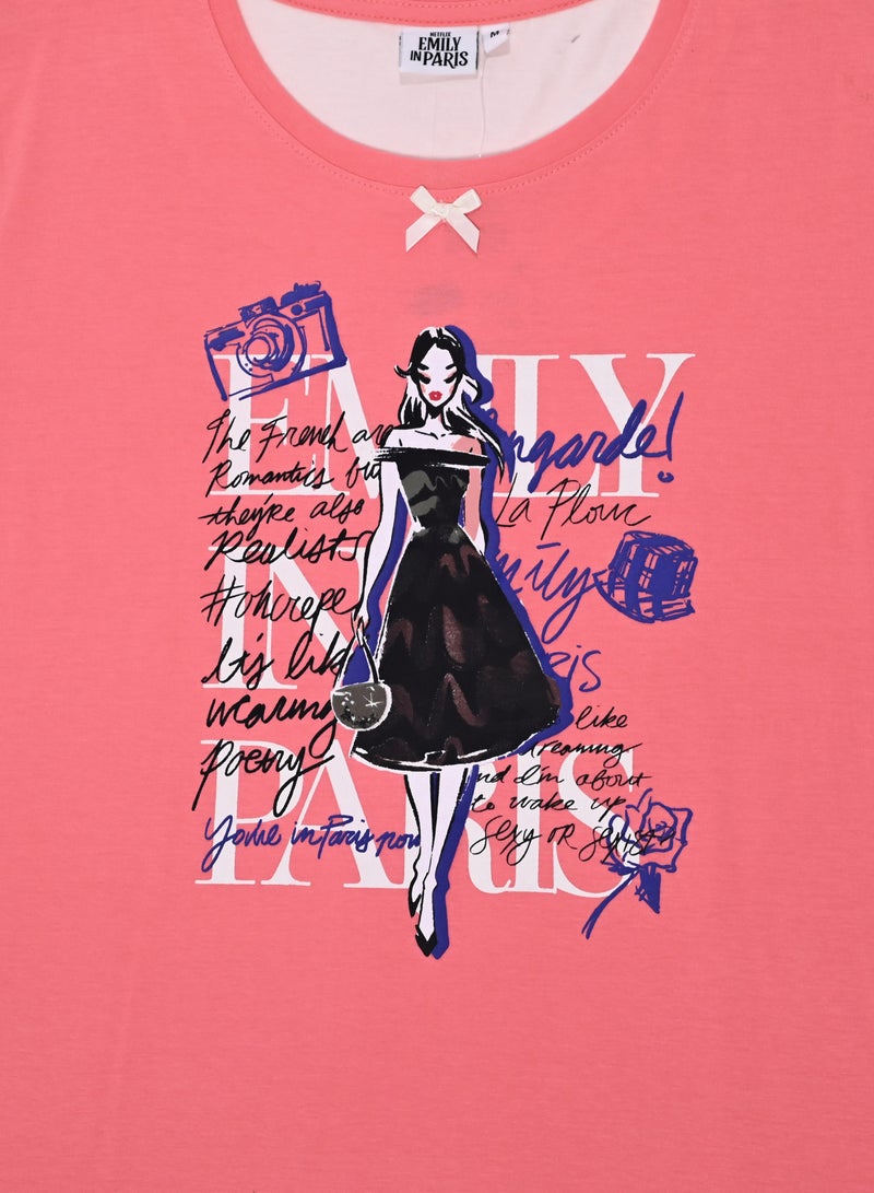 NETFLIX Emily In Paris - Womens Pyjama Set - Image 3