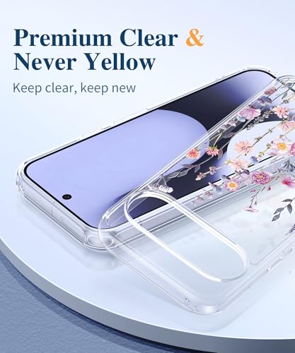 GVIEWIN for Google Pixel 10 Case/Pixel 10 Pro Case with Screen Protector, [Military Grade Drop Protection] Non Yellowing Clear Floral Slim Phone Cover for Women 2025 6.3" (Floratopia/Colorful) - Image 3