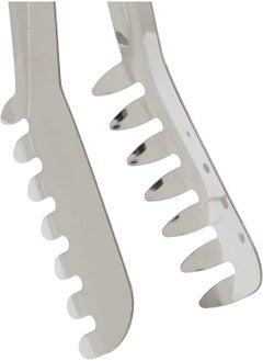 Metaltex Stainless Steel Spaghetti Tongs, Silver 20cm Serving Food Tongs Pasta Tongs with long Handle  - Image 3