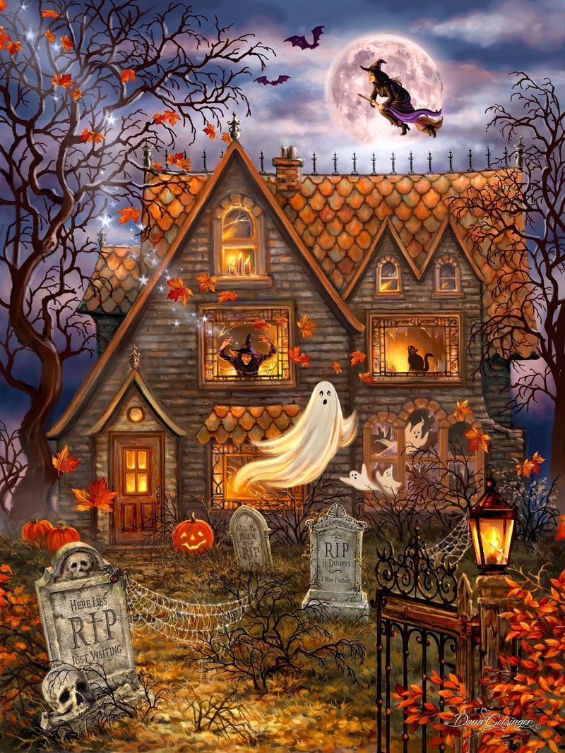 Springbok Halloween Haunted House 1000 Piece Jigsaw Puzzle for Adults Made in USA - Image 4