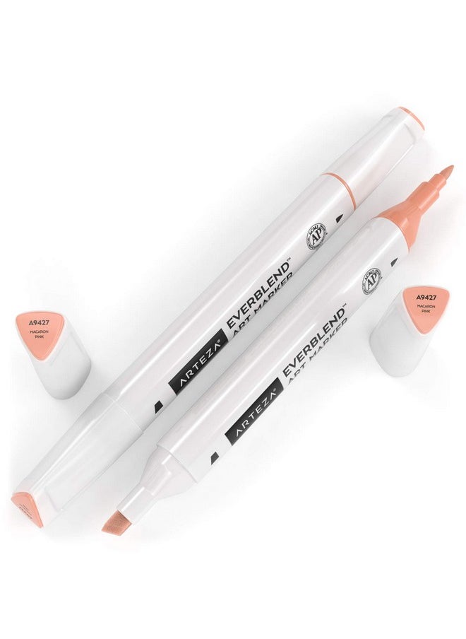 ARTEZA - Everblend Art Markers Macaron Pink A9427 (Set Of 4) Alcohol Based Sketch Markers With Dual Tips (Fine And Broad Chisel) For Painting Coloring Sketching And Drawing - Image 1