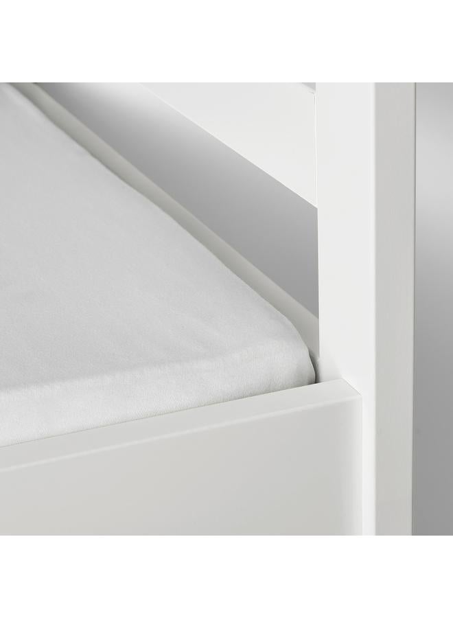 erorex Fitted sheet for cot, white, 60x120 cm - Image 3