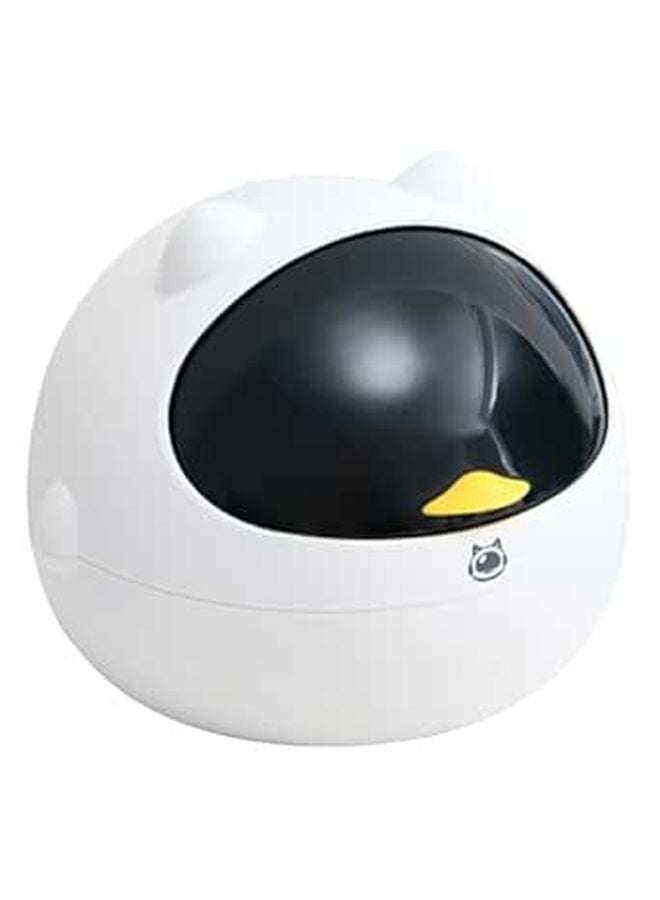 Small Cat Desktop Trash Can Cute Animal Shape Wastebasket For Office Home Decor - Image 1