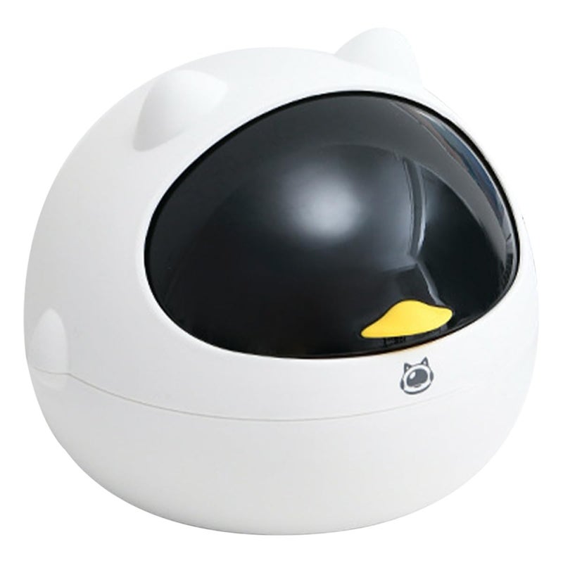 Small Cat Desktop Trash Can Cute Animal Shape Wastebasket For Office Home Decor - Image 2
